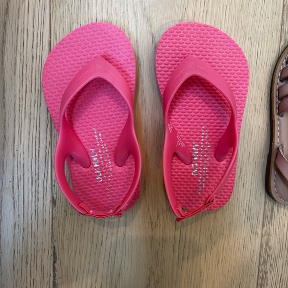 Old Navy Sandals 6T (flip flops) and 7T (espadrilles) - Picture 2 of 5